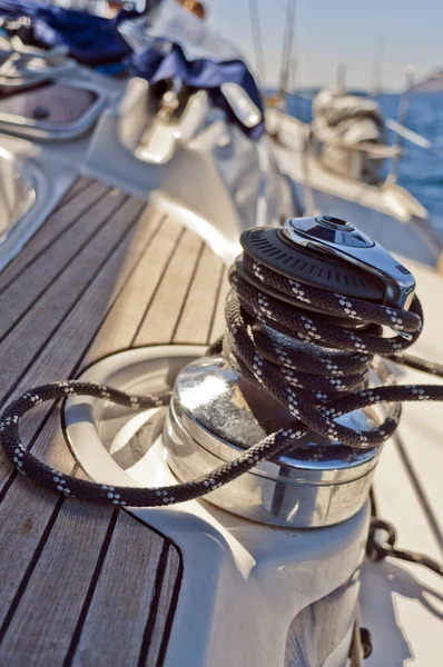 Yacht winch — Stock Photo, Image