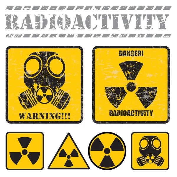 Radioattività — Vettoriale Stock