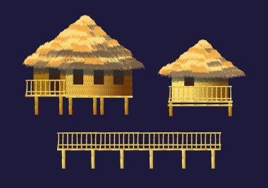 bungalovlar seti