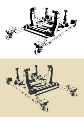 Uçak motoru stilize vektör çizimleri dursun