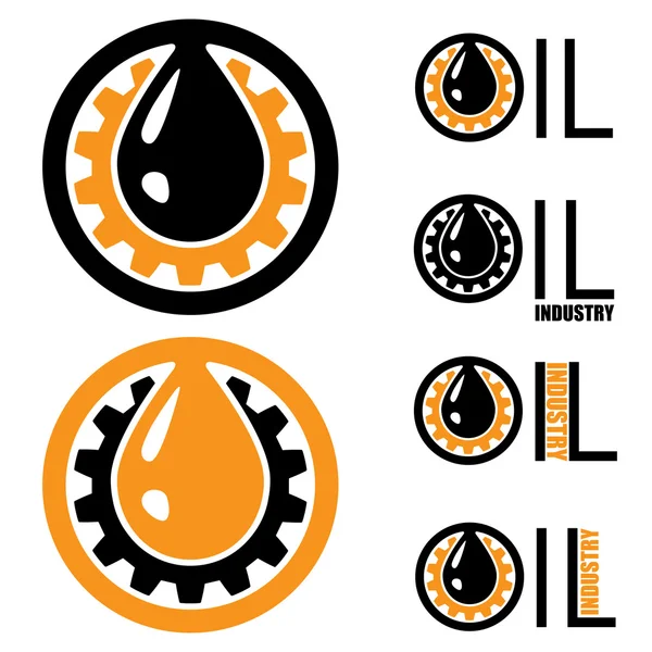 Logo průmyslu ropy — Stockový vektor