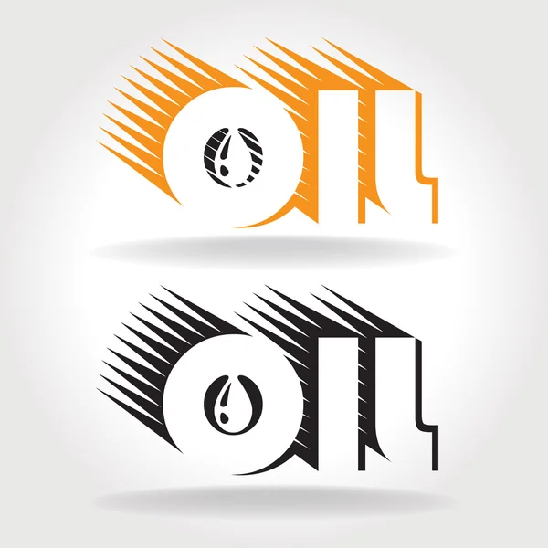 Oil logo template — Stock Vector