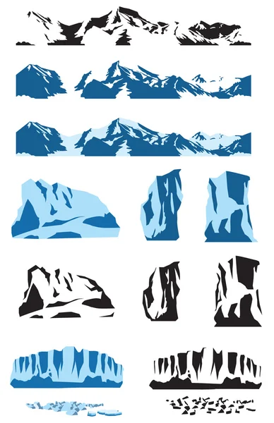 Mini colección de hielo — Archivo Imágenes Vectoriales