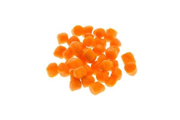 Close View Orange Boilies Fishing Baits Carp Isolated White Background — Stock Photo, Image