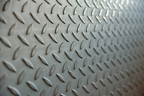 Steel Checkerplate Metal Sheet of Factory Flooring, Anti Skid Platform Floor for Engineering Materials. Metallic Sheet Surface Texture Background, Abstract Pattern Seamless of Checker Plate.