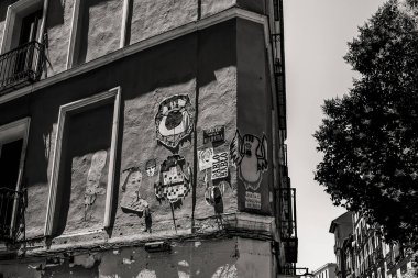 Madrid 'in sokak manzarası (İspanya)