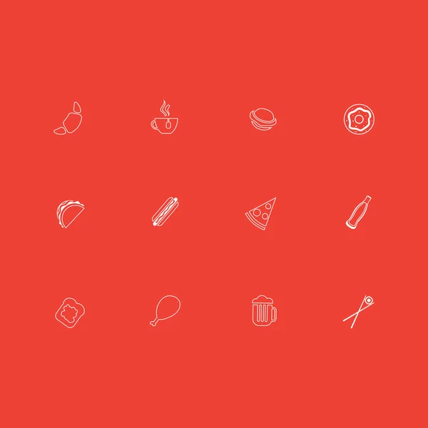 Set de iconos alimentarios — Vector de stock