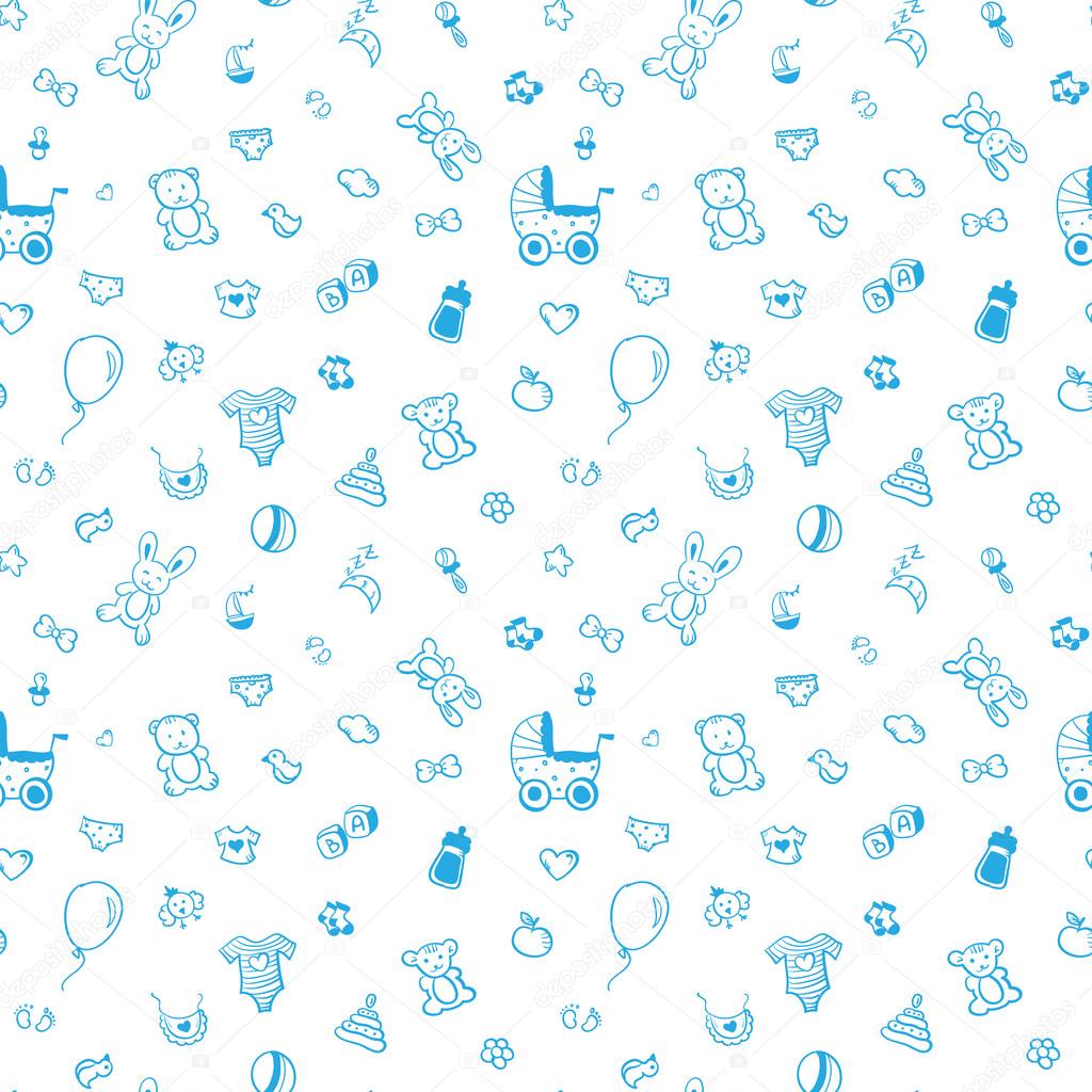 Baby seamless pattern