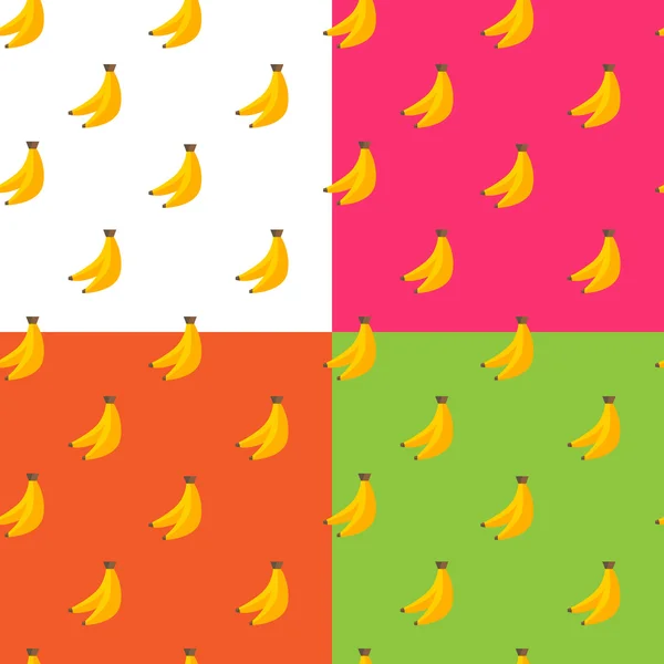 Vector flat fruits seamless pattern — Stock Vector