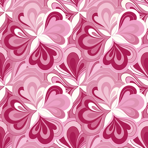 Modèle floral sans couture dessiné à la main vectoriel doodle — Image vectorielle