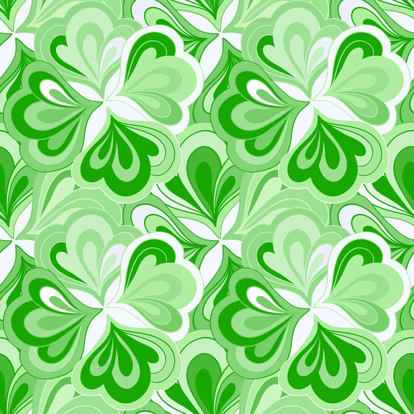 Vector garabato dibujado a mano patrón floral sin costuras — Vector de stock