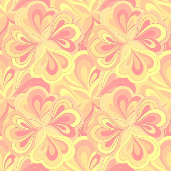 Modèle floral sans couture dessiné à la main vectoriel doodle — Image vectorielle