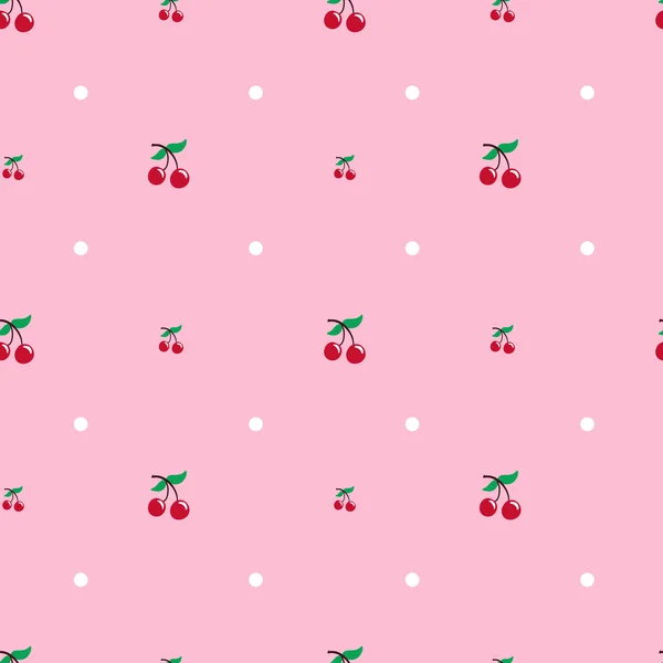 ベクトル桜シームレス パターン。食品の背景 — ストックベクタ