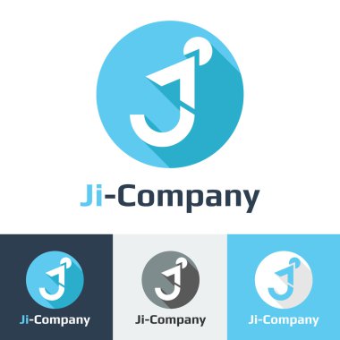 Düz minimalist tasarım veya vektör studio logosu