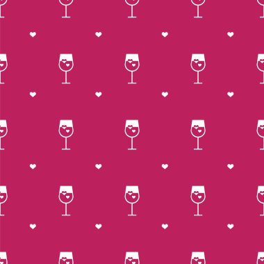 Vektör düz minimalist şarap seamless modeli