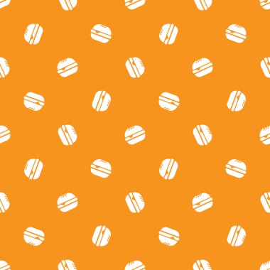 Vektör minimalist burger seamless modeli