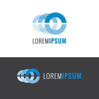 Vektör minimalist mavi SMM logo