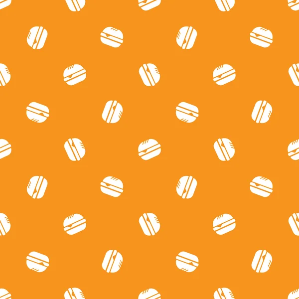 Vector minimalistic burger seamless pattern — Stock Vector