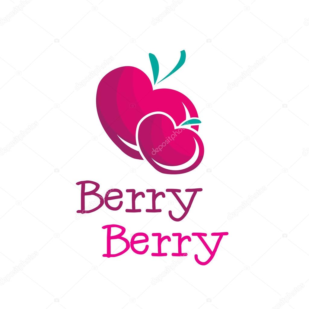 Vector modern bright b letter berry logo