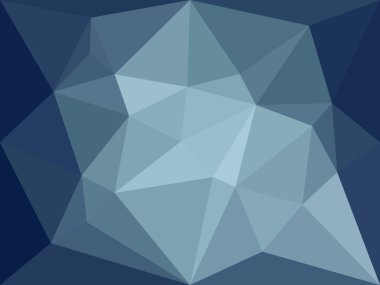 Vector low poly background. Dark blue polygonal abstract background clipart