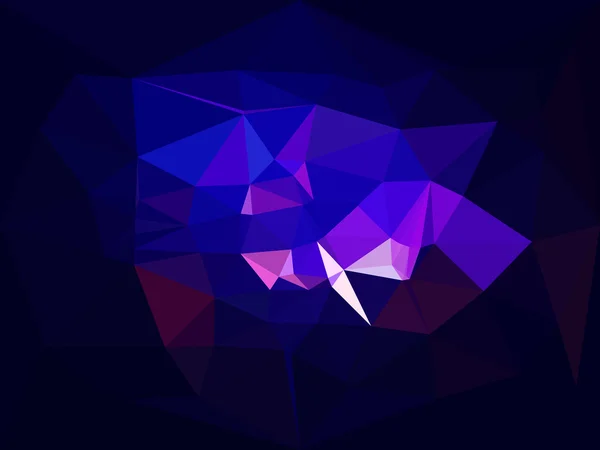 Vector de fondo poli bajo. Fondo de diamante abstracto en colores violeta y azul — Archivo Imágenes Vectoriales