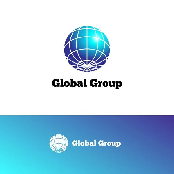 Vektorgradienten Erde Logo. Elegantes Globussymbol. — Stockvektor