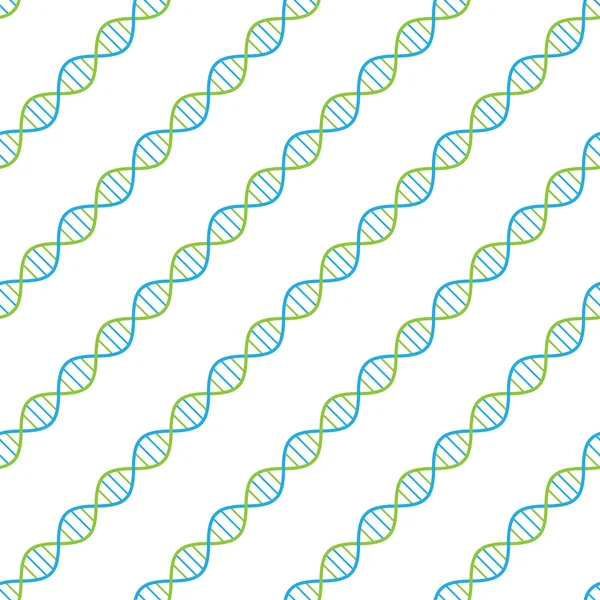 Vector seamless pattern. DNA spiral scientific background — 스톡 벡터