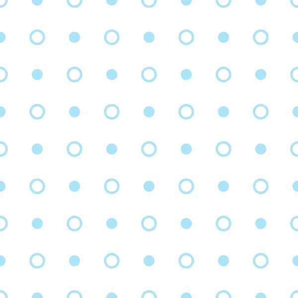 Vector geometric blue seamless patterns. Dots simple background — ストックベクタ