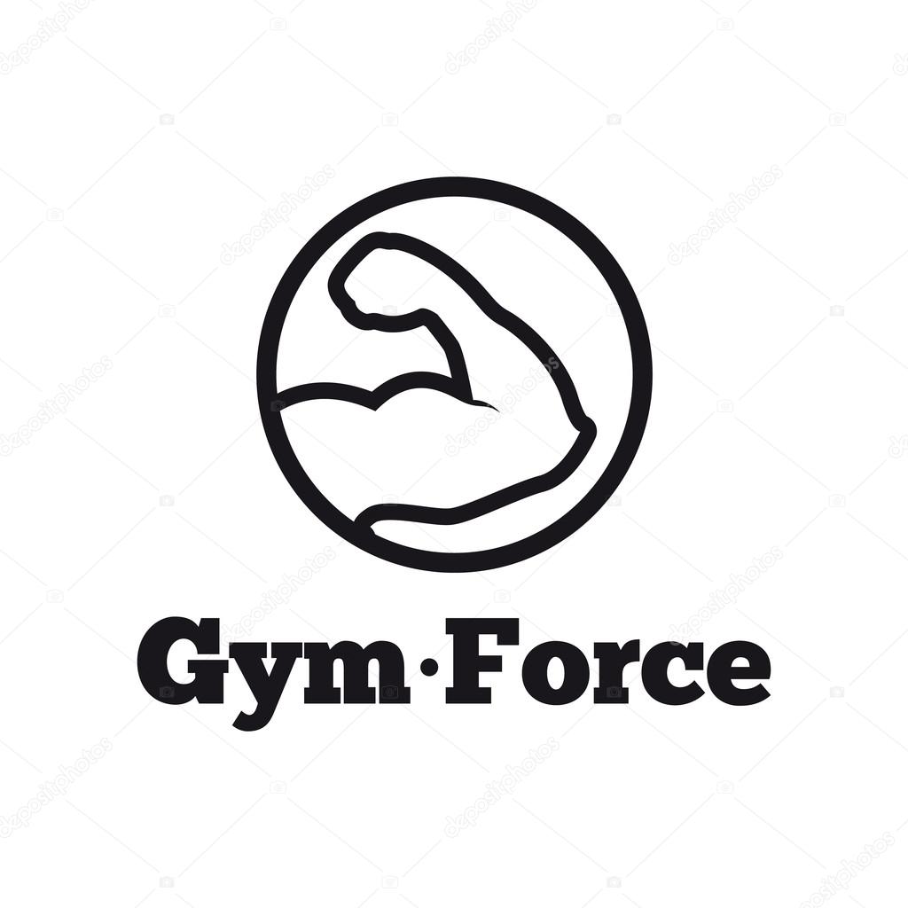 Vector moderno rodada logotipo ginásio minimalista. Logótipo do clube de  fitness . Vetor de ©Stacy_T 86779852, image size:1024x1024