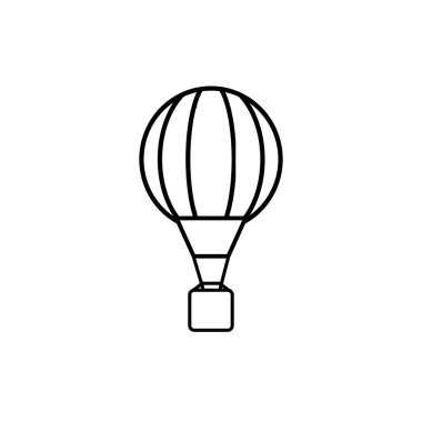 Beyaz arka planda balon simgesi. Çizgi film tasarımında vektör çizimi. Web sitesi, afiş, poster ve uygulama için kullan. 