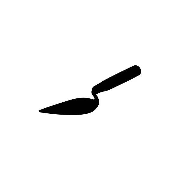 Значок Лопатки Белом Фоне Дизайн Вектора Силуэта — стоковый вектор