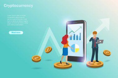 Büyüme grafiğini analiz eden işadamı bitcoin, ethereum, litekoins, dalgalanma ve Z Cash 'e yatırım yapıyor. 