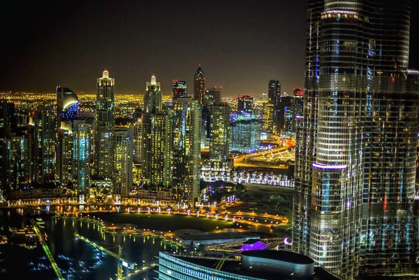 Cidade Dubai Horizonte Cima — Fotografia de Stock