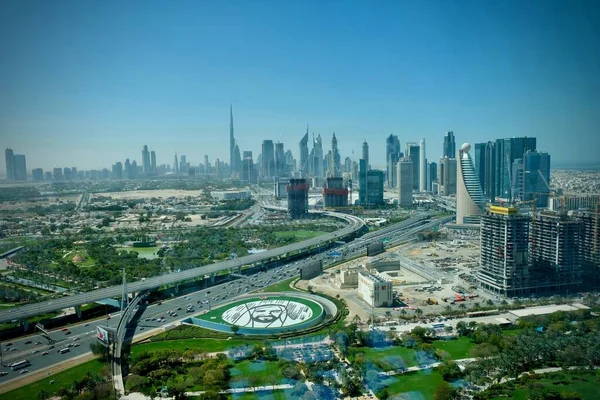 Cidade Dubai Horizonte Cima — Fotografia de Stock