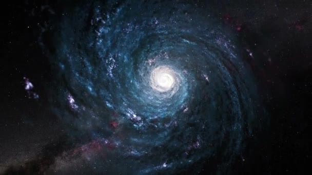 Ciencia Ficción Galaxia Espacial Fondo Futurista — Vídeos de Stock
