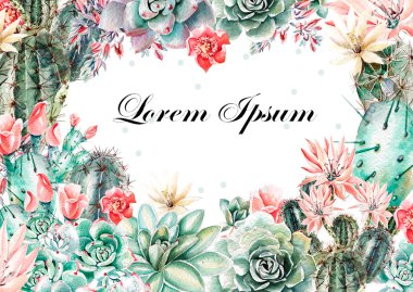 Sulu boya ile suluboya kartı .