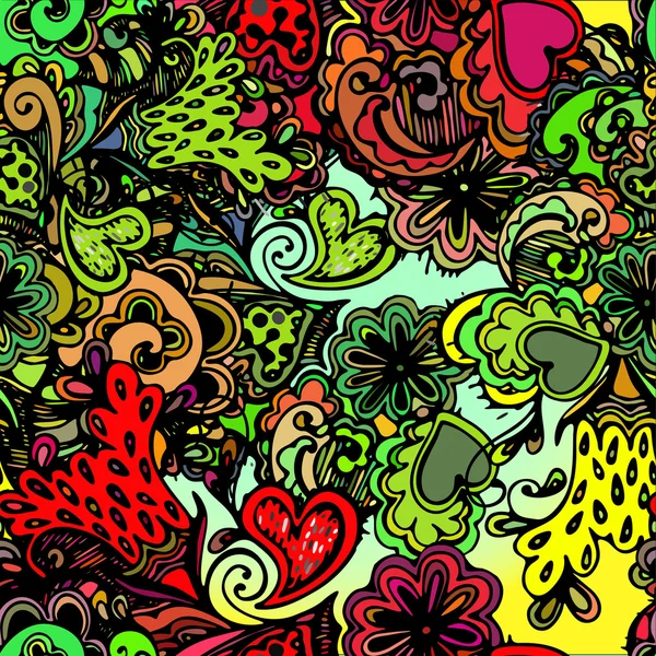 Illustraties met abstracte bloemen — Stockvector