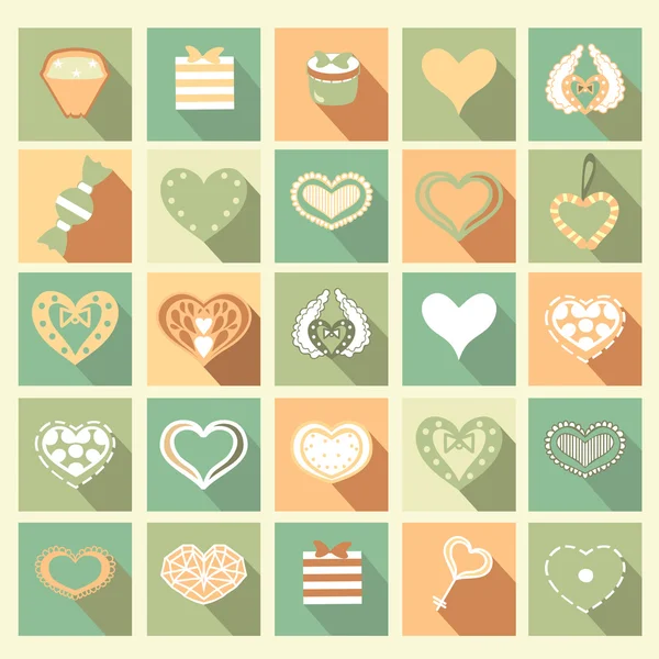 Set of Love icons. — Stock Vector