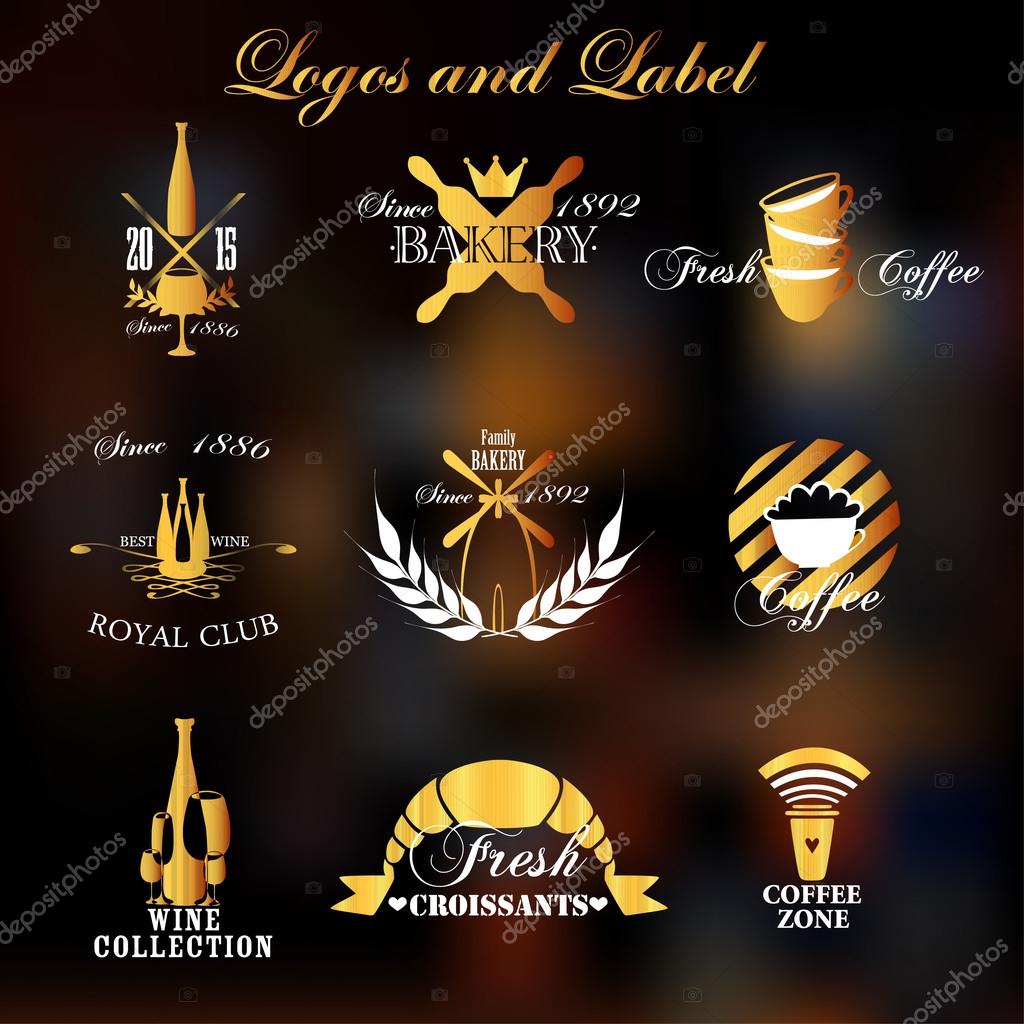 Set of vintage style labels and badges. Vector