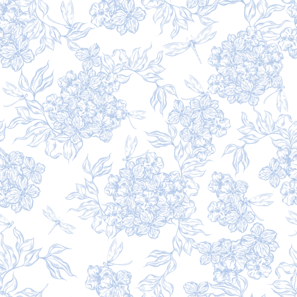 Çiçekler ve yapraklarla kusursuz bir düğün deseni. Görüntü