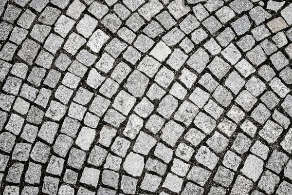 Stone pavement texture. Vew from above.