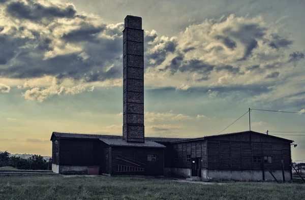 Majdanek crematorium gebouw. — Stockfoto