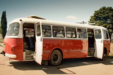 Eski otobüs retro style2
