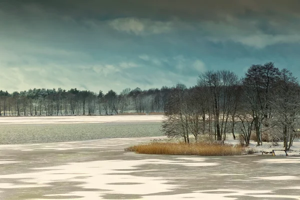 Lac Elckie en hiver — Photo