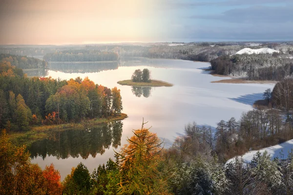 スタレ ・ ユヒ 2 の Jedzelewo 湖 — ストック写真