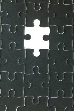 Beyaz arkaplanda yapboz