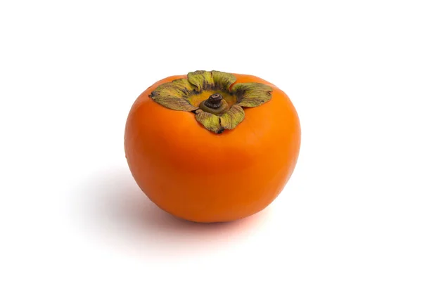 Persimmon Frucht Isoliert Auf Weißem Hintergrund — Stockfoto