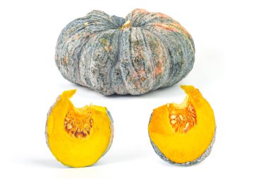 Beyaz arkaplanda kabak izole