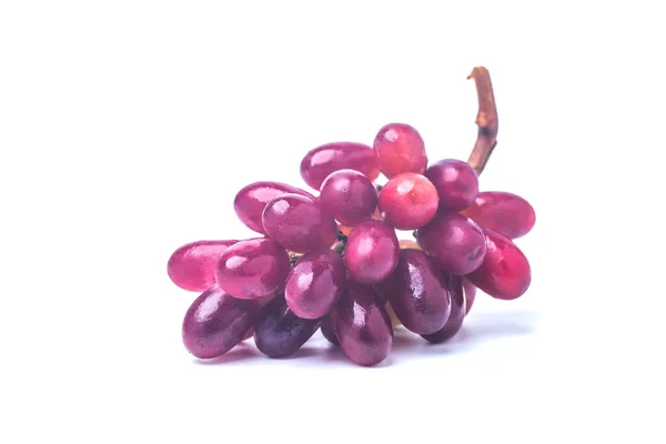 Bunch Red Grapes Isolated White Background — Stock Photo, Image