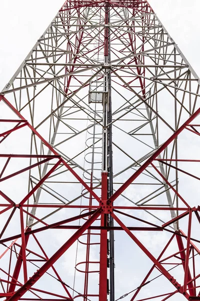 Telephone and internet towers, 4G, 5G with beautiful skies.